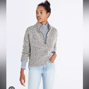 Marled Half Zip Sweater